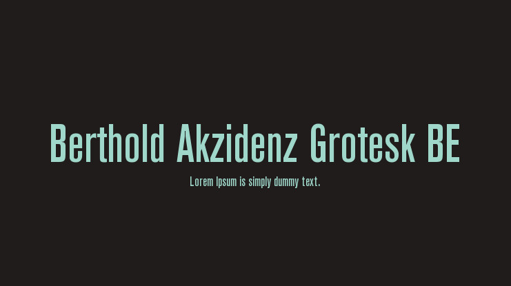 berthold akzidenz grotesk regular font free download